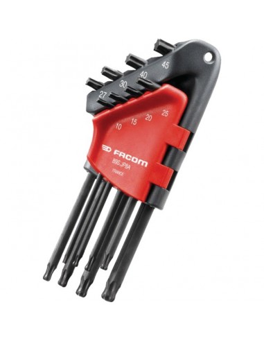 CLE MALE TORX LONGUE TETE SPHERIQUE  ETUI DE 8 CLES
