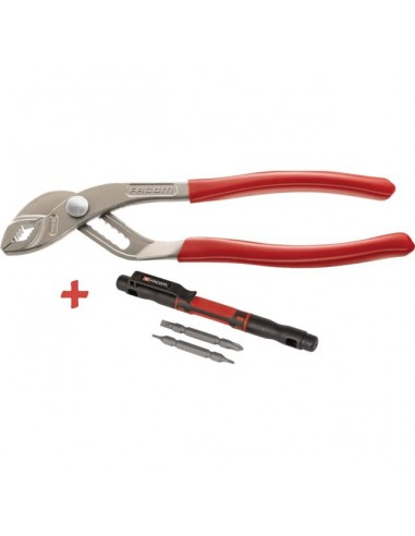PINCE MULTIPRISE STANDARD 250MM + TOURNEVIS STYLO 4EN1