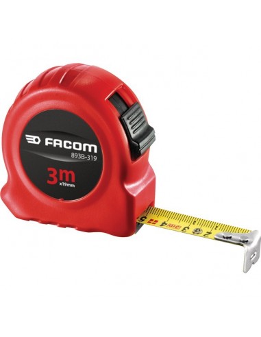 METRE A RUBAN ABS 3 M X 19 MM RED SERIES