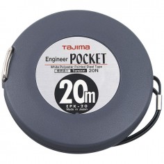 DOUBLE DECAMETRE ENGINEER POCKET 20 METRES ABS RUBAN ACIER