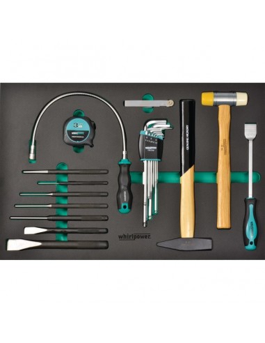 MODULE D'OUTILS A FRAPPER DE 22 PIECES POUR SERVANTE 7 TIROIRS WHIRLPOWER