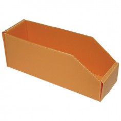 BOITE PLASTIBOX ORANGE 280X90X105/70MM