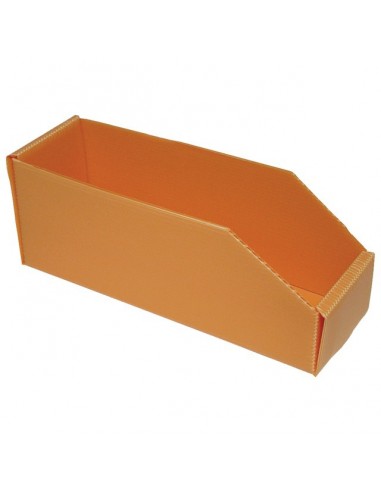 BOITE PLASTIBOX ORANGE 280X90X105/70MM