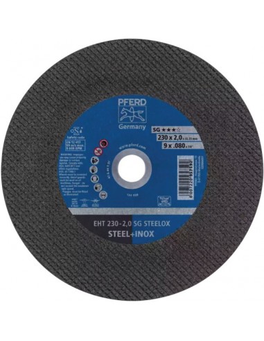 DISQUE À TRONÇONNER MÉTAL/INOX 230 X 2 X 22