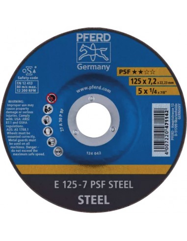 DISQUE À ÉBARBER MÉTAL 125 X 7