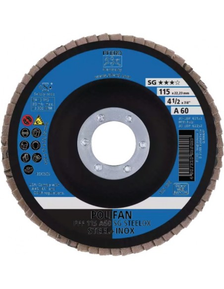 DISQUE A LAMELLES 115 MM GRAIN 60 POLIFAN PFERD