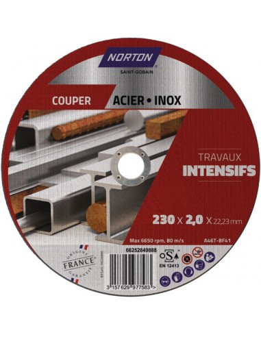 DISQUE A TRONCONNER METAL FIN PLAT 230X2X22