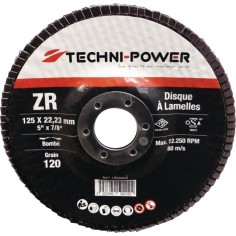 DISQUE A LAMELLES BOMBE 125 MM GRAIN 120 TECHNI-POWER