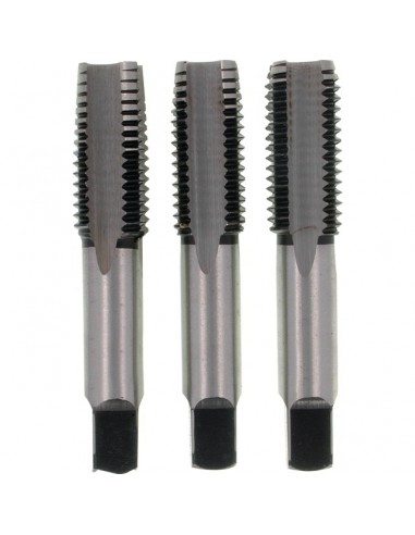 TARAUDS A MAIN 06X100 HSS JEU DE 3 RISS