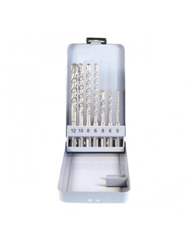 FORETS 5 A 12 MM BETON SDS + BULL 110&160 MM COFFRET DE 7 PIECES RISS