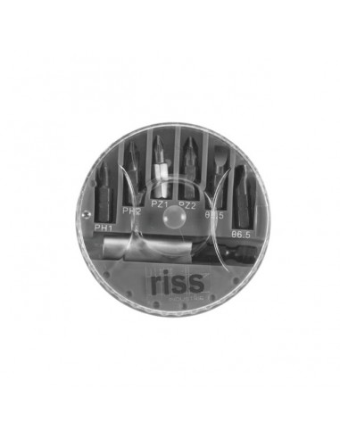 EMBOUTS  DE VISSAGE FENTE POZIDRIV PHILLIPS ET PORTE EMBOUTS BOITE DISTRIBUTRICE DE 6 RISS