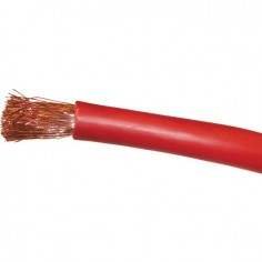 CABLE DE BATTERIE SOUDURE 35MM2 ROUGE ROULEAU DE 5M