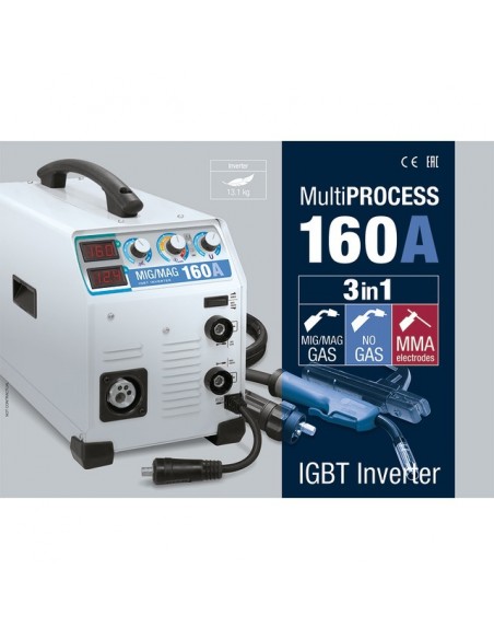 POSTE A SOUDER INVERTER SEMIAUTOMATIQUE MIG/MAG EASYMIG 160 AVEC ACCESSOIRES