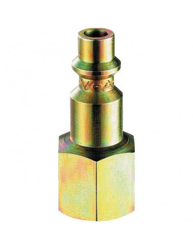 EMBOUT RAPIDE MALE FILETE FEMELLE 1/4 GAZ BSP