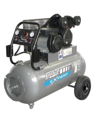 COMPRESSEUR A AIR 100 LITRES 3CV MONOPHASE 21M3