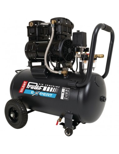 COMPRESSEUR A AIR 50 LITRES SILENCIEUX 2CV MONOPHASE 14