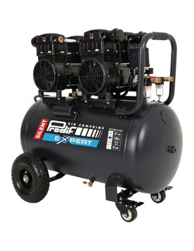 COMPRESSEUR A AIR 100 LITRES SILENCIEUX 3CV MONOPHASE 22