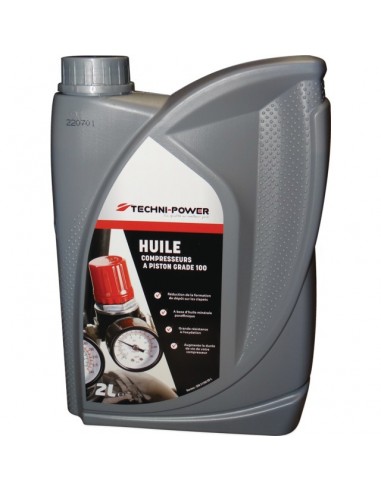 HUILE POUR COMPRESSEUR A PISTON BIDON 2 L TECHNI-POWER