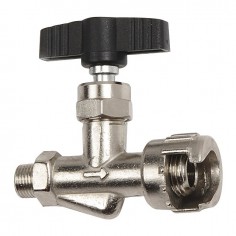 ROBINET AVEC ECROU POUR BAIONNETTE FILETE MALE 1/8 BLISTER