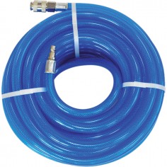 TUYAU AIR PVC RENFORCE 10X17 MM AVEC RACCORDS RAPIDES LG 20 M