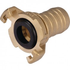 RACCORD EXPRESS A QUEUE CANNELEE 19 MM PN10 LAITON