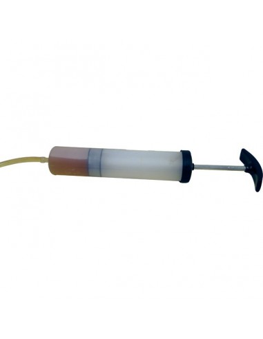 SERINGUE D'ASPIRATION HUILE PVC + FLEXIBLE