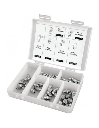 GRAISSEURS ASSORTIMENT COFFRET DE 44 PIECES TECHNI-POWER