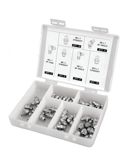 GRAISSEURS ASSORTIMENT COFFRET DE 44 PIECES TECHNI-POWER
