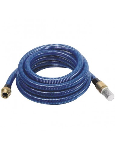 KIT ASPIRATION LAITON Ø 25 MM LG 7 M POUR POMPE A EAU AVEC CREPINE