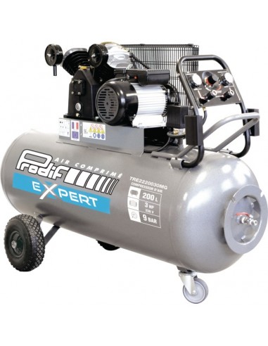 COMPRESSEUR A AIR 200 LITRES 3CV MONOPHASE 23M3