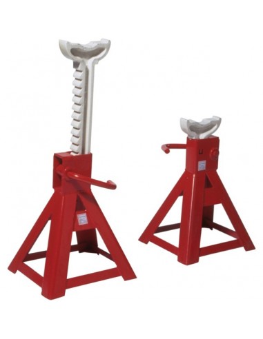 CHANDELLE A CREMAILLERE 12 TONNES HAUTEUR 465/715 MM LA PAIRE