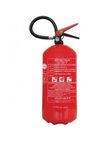 EXTINCTEUR A POUDRE ABC 9 KG AVEC SUPPORT MURAL