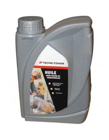 HUILE POUR CHAINE TRONCONNEUSE BIDON 1L TECHNI-POWER