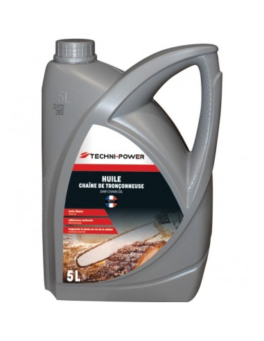 HUILE POUR CHAINE DE TRONCONNEUSE BIDON 5L TECHNI-POWER