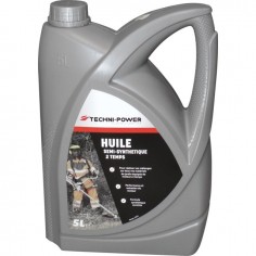 HUILE 2 TEMPS SEMI-SYNTHESE BIDON 5L TECHNI-POWER