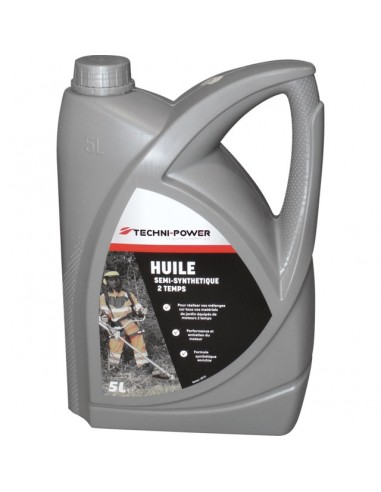 HUILE 2 TEMPS SEMI-SYNTHESE BIDON 5L TECHNI-POWER