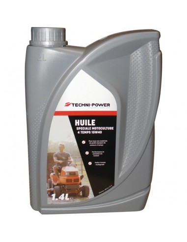 HUILE 4 TEMPS MOTOCULTURE 15W40 BIDON 1