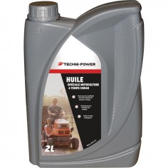 HUILE 4 TEMPS MOTOCULTURE 15W40 BIDON 2L TECHNI-POWER