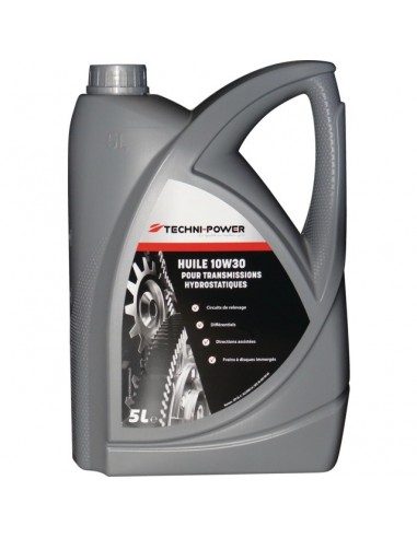 HUILE TRANSMISSION HYDROSTATIQUE 10W30 BIDON 5L TECHNI-POWER