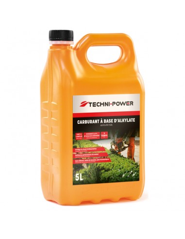 CARBURANT 2 TEMPS A BASE D'ALKYLATE BIDON 5 LITRES TECHNI-POWER