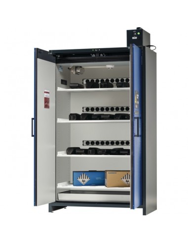 ARMOIRE D%u2019ENTREPOSAGE ET DE CHARGE BATTERY STORE PRO ION-CLASSIC-90 MODELE IO90 K3 120 CM 4 ETAGERES