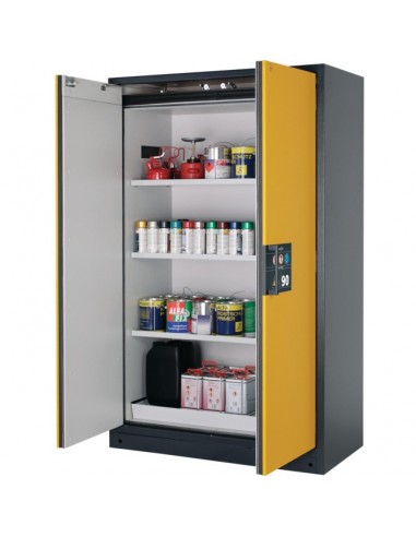 ARMOIRE DE SECURITE TYPE Q-CLASSIC-90 MINUTES 3 ETAGERES BAC DE RETENTION ET CAILLEBOTIS