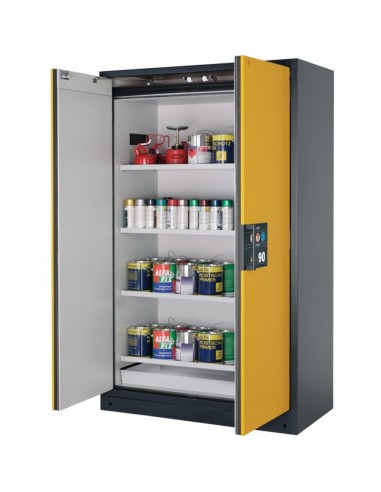 ARMOIRE DE SECURITE TYPE Q-CLASSIC-90 MINUTES 4 ETAGERES BAC DE RETENTION