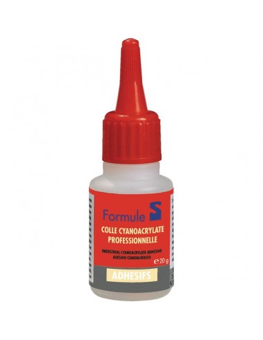 COLLE CYANOACRYLATE TOUS MATERIAUX FLACON 20 GR FORMULE S