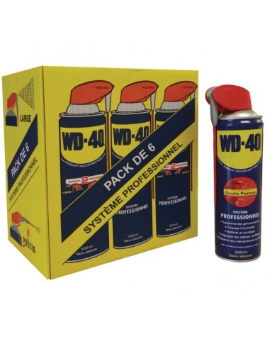 DEGRIPPANT MULTIFONCTION SYSTEME PRO PACK DE 6 AEROSOLS 500ML