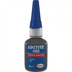 COLLE INSTANTANEE NOIRE RENFORCEE SPECIALE ELASTOMERE 480  FLACON 20 GR