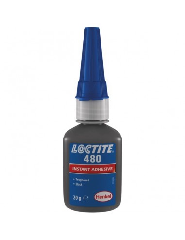 COLLE INSTANTANEE NOIRE RENFORCEE SPECIALE ELASTOMERE 480  FLACON 20 GR