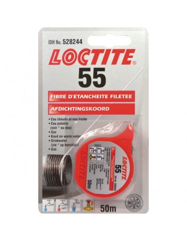 FIBRE D'ETANCHEITE FILETEE 55 ROULEAU 50 M