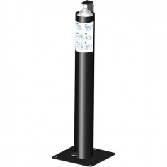 DISTRIBUTEUR DOSEUR A PIED SANS CONTACT POUR SOLUTIONS ET GELS HYDROALCOOLIQUES