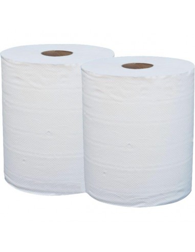 BOBINE OUATE BLANC PATE VIERGE 2 PLIS 19G 23X30 800F X2